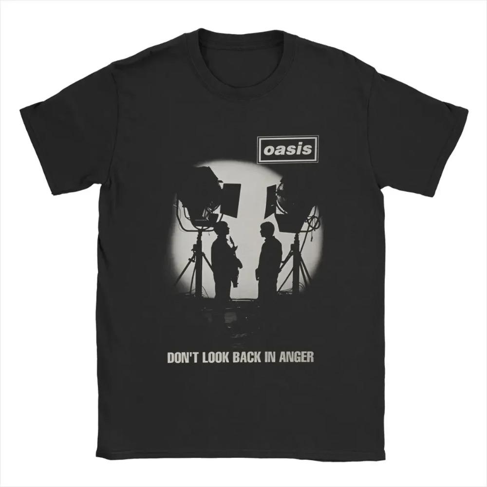 

O-Oasis Rock 90 s Band T Shirts British Music Albums Awesome Tee Shirt Short Sleeve Crewneck T-Shirts Gift Merch Women XXXXXL чёрный