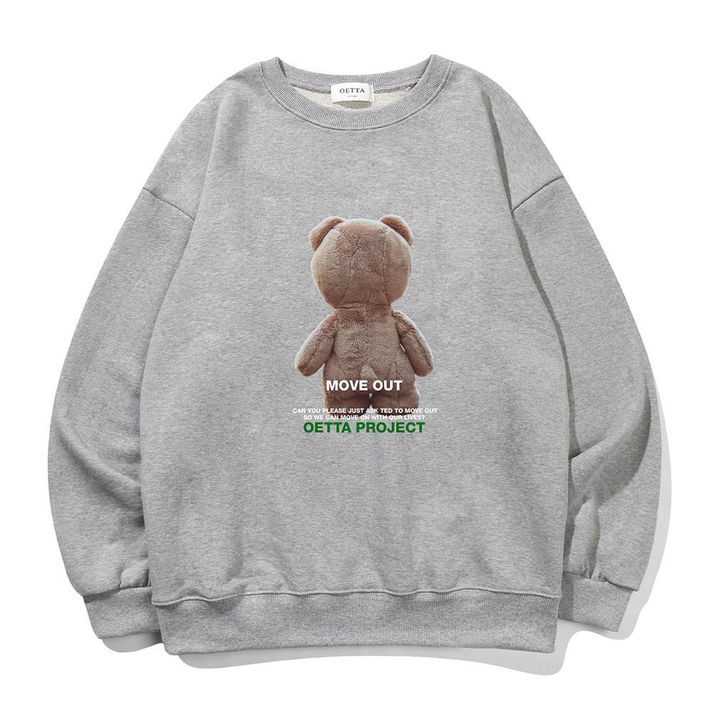 Yda Teddy Bear Point Sweatshirt Gray M