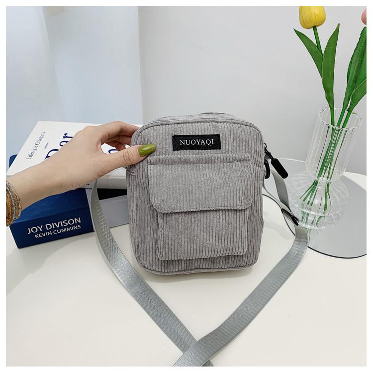 

Messenger Bag Crossbody For Women With Polyester Lining For Everyday Lightweight серый