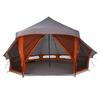Tipi Tent with Roof Grey and Orange 508 x 470 x 300 cm Taffeta