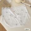 Female Summer New Lovely Lace Lace Extended Antibacterial Crotch Breathable Waist Triangle Briefs