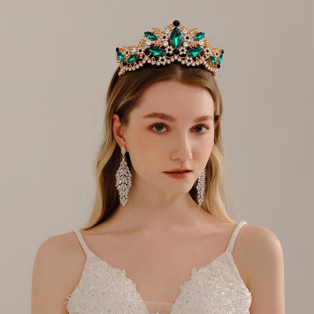 Women's Rhinestone Tiara Crown Crystal Queen Headpiece Hair Accessories Hair Ornament for Weddings and Formal Event