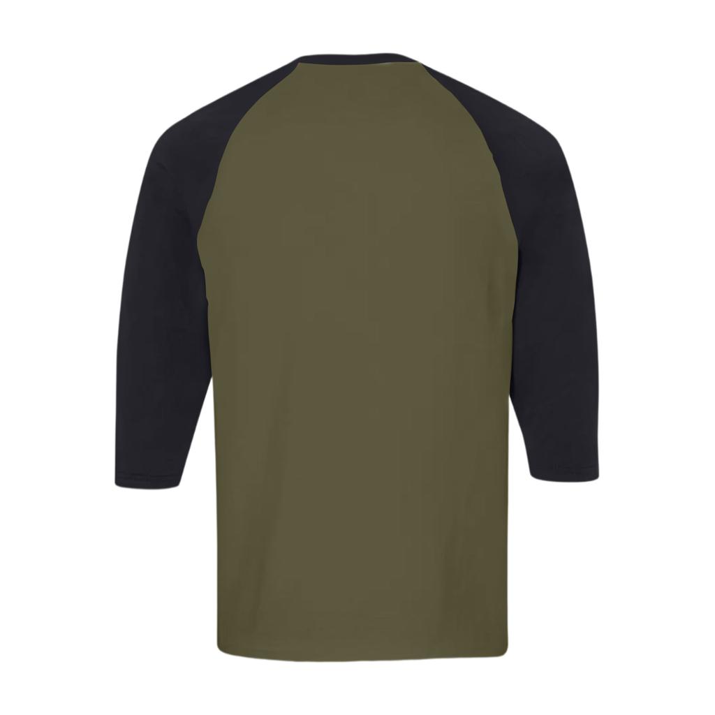 Men's Raglan Sleeve Three-quarter Sleeve Top