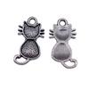 Charms Cat Pendants Heart Alloy Crafts For DIY Jewelry Making Accessories