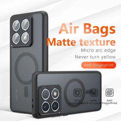 Ματ Μαγνητική Θήκη για Xiaomi Mi 14T 13T Pro 14 15 Ultra Redmi Note 14 13 Pro+ Plus 5G 4G Διαφανές Πίσω Κάλυμμα CL003