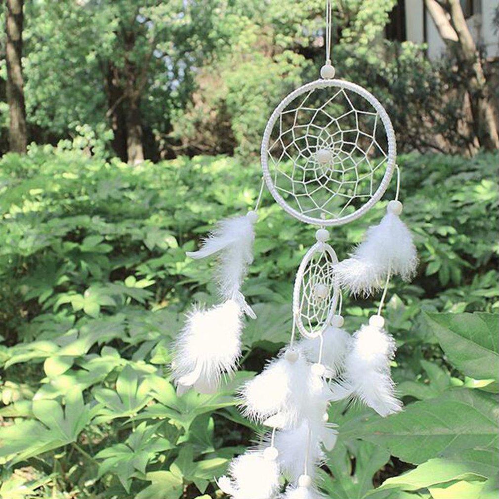 New Dream Catcher Feather Weaving Crafts Dream Catcher Aerial Charm Creative Dream Catcher Wind Chimes Home Room Decorations