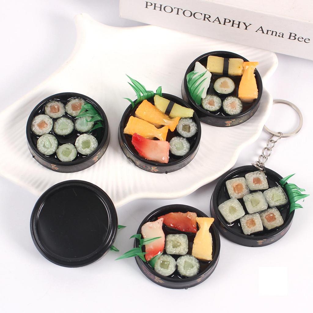 Portachiavi Piatto per Sushi Stile Giapponese - Piccolo Ciondolo Giocattolo