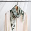Elegant 2025 Autumn Double Crepe Diamond Scarf: High-End, Dual-Use, Double-Sided Print Shawl for Women
