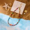 Ceramic Fish Rice Bead Chains Double-sided Painted Colorful Rice Beads Necklace Handmade Bohemian Necklace Party
