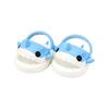 Niannyyhouse 20cm Stuffed Animal Shark Shoes Slippers Cotton Doll Sandals Dress-up Doll Accessories (blue)