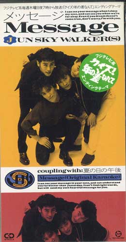 

CD JUN SKY WALKERS - Message TFCD28013PROMO TOY S FACTORY Япония Оби Японский Поп/Рок Б/У