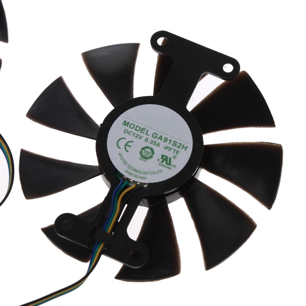 New 85mm GA91S2H for DC 12V 0.35A 4Pin Cooler Fan Replacement For Zotac GTX 1060 GTX950 GTX 1050Ti Graphics Card Cooling