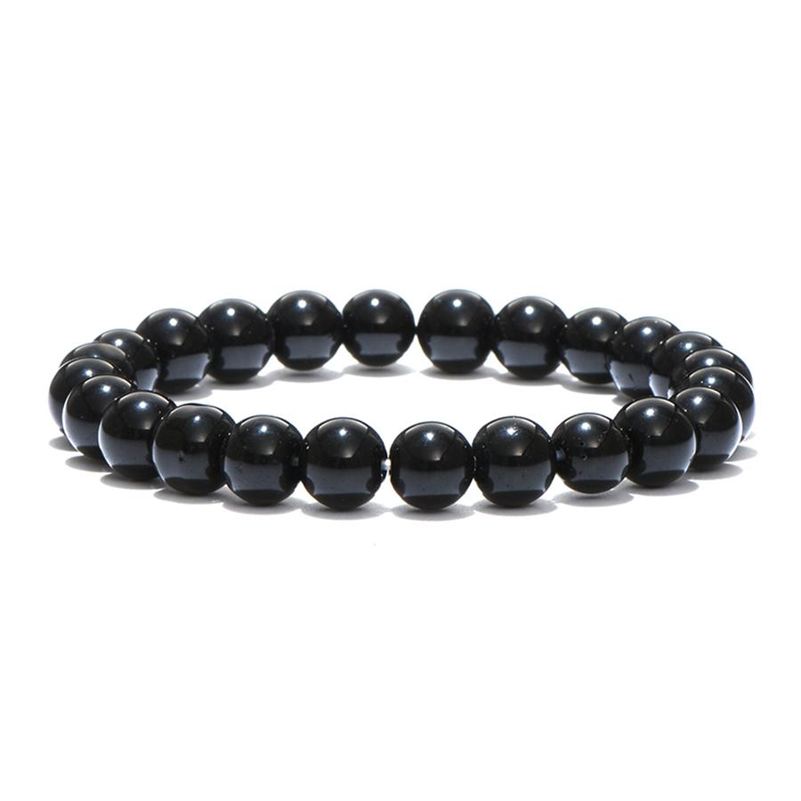 Minimalist Elegance 2Pcs Couple Bracelet Handmade Obsidian Malachite Tiger Eyes Paired Beaded Braslet Valentine Day Accessories