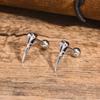 Spider/Cross/Cat/Crow/Four-pointed Star Stud Earrings for Unisex Unique Design Punk Personality Earrings Enamel Fashion Jewelry