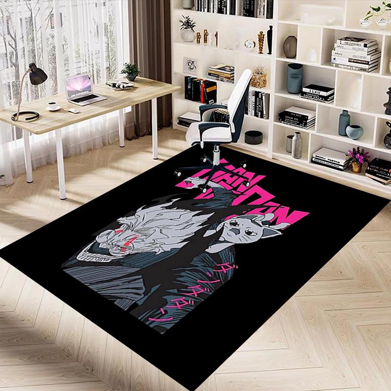 1pc Danganronpa Home Office, Durable Polyester Floor Mat with Easy, Office Decor, Urban Style, Nonslip Backing