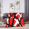 Van Halen Black And White Lines Blanket Child Flannel Throw Blanket For Living Room Warm Soft Design Quality Bedspread Gift Idea