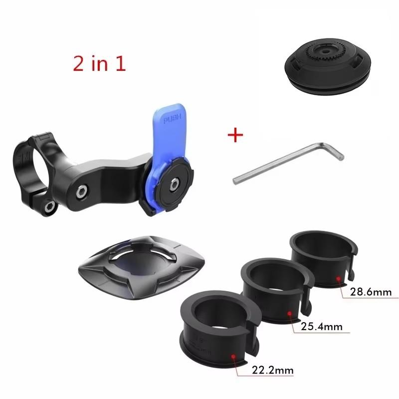Universal Phone Mount for Motorcycle Bicycle with 360°Rotatable Anti-Shock Suction Cup Adjustable Secure Riding Navigation Suppo