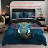3Pcs Ethnic Style Tribal Retro Elephant Print Quilt Cover Set, 1 Quilt Cover + 2 Pillowcases Without Pillow Core High-Definition