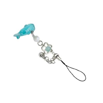 Kleiner Fisch Perlen Anhänger Handyanhänger Seil Süße Handykette Riemen Tasche Dekoration Schlüsselband Accessoire