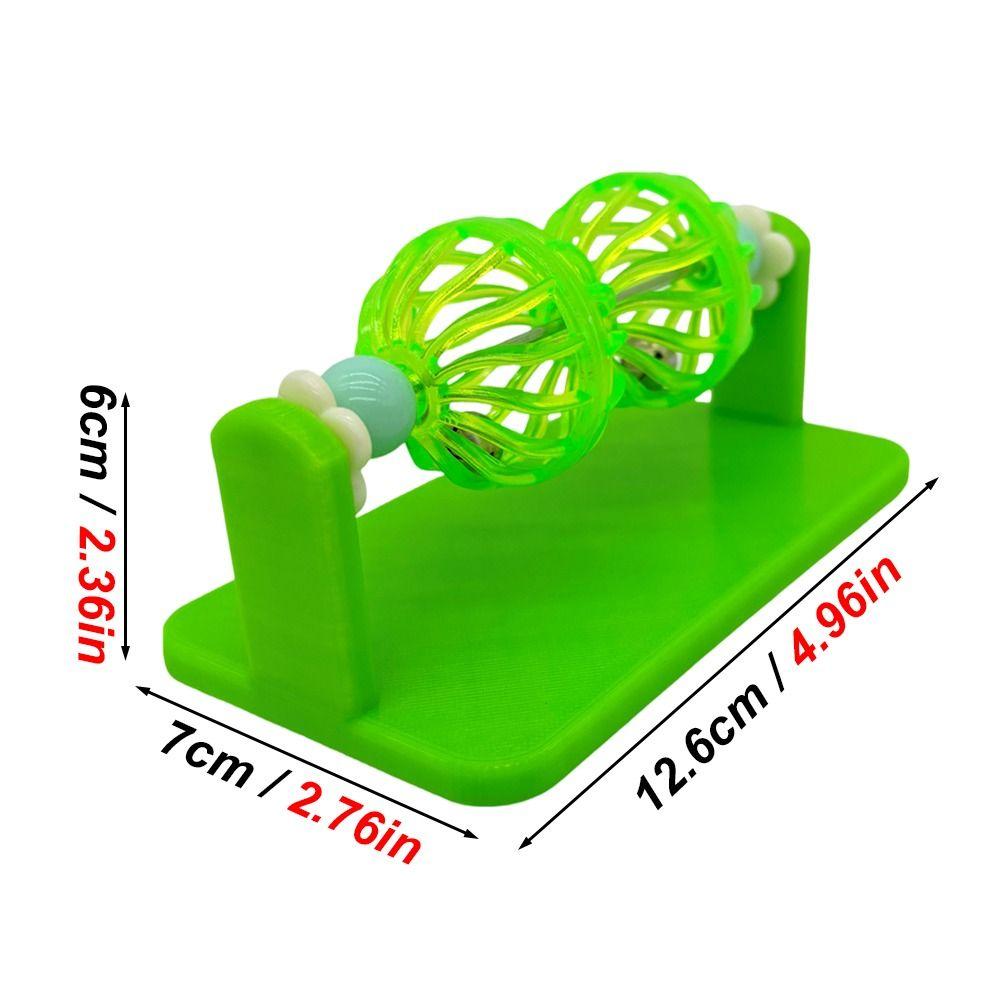 Interactive Rotating Bell Ball Boredom Relief Cage Enrichment Accessory Hamster Toy Guinea Pig