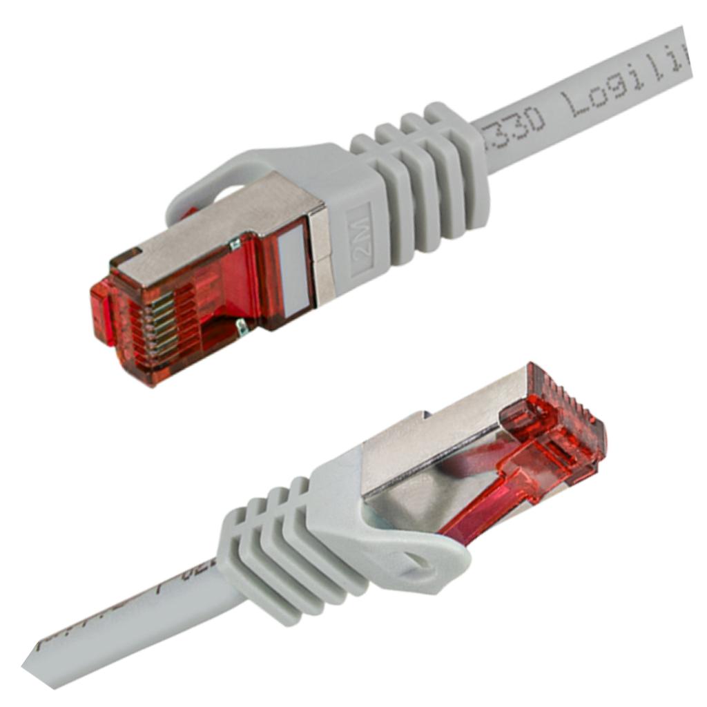 RJ45 PrimeLine Cat.6 S/FTP LAN LAN Cable 10m Ethernet Patch Cord Lszh