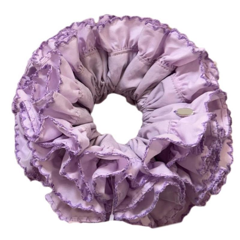 Soft Fabric Hair Accessory Soft Elastic Hair Band Pleats Scrunchie Hair Decoration For Daily Wear And Special Occasion