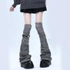 Calze Lunghe Estetiche a Coscia con Catena con Fibbia Harajuku Punk Scaldamuscoli Sopra il Ginocchio Calze Svasate per Donne