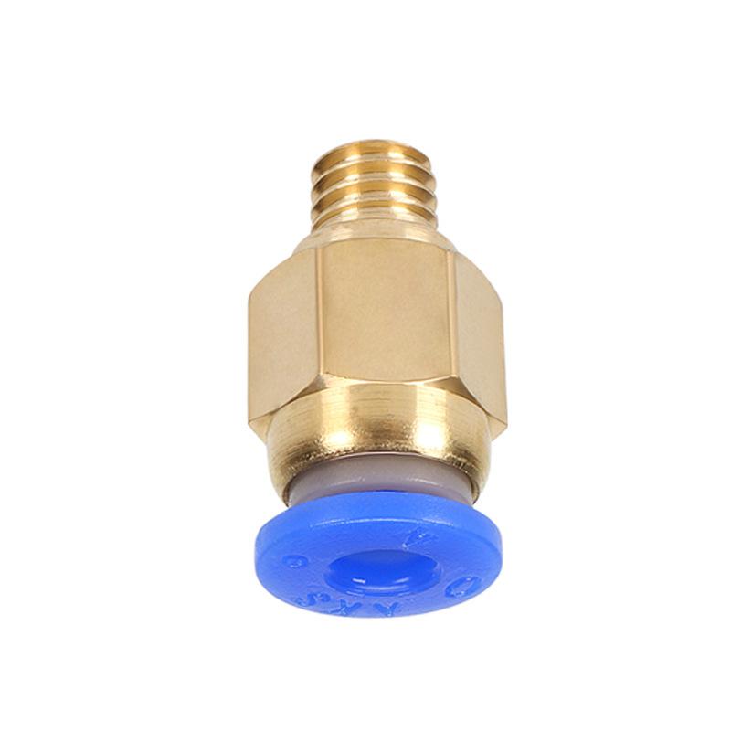 10Pcs Pneumatic Connectors For 3D Printers Parts Pc4 M6 Quick Jointer Coupler 1.75/3Mm Pipe Fittings Tube