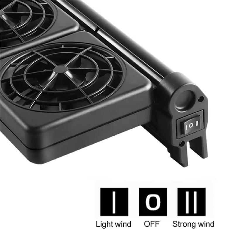 Fresh Fish Tank Cooling Fan With Adjustable Wind Speed For Aquariums- EU Power Adapter Included EU PLUG