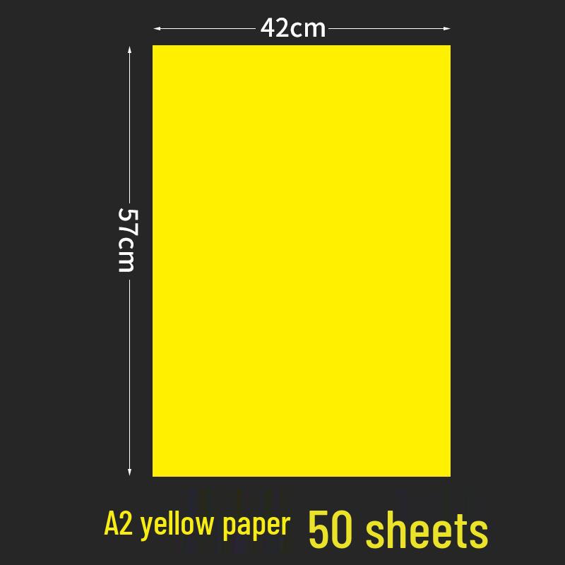 Large Blank Handwritten Poster Paper for Creative Advertising - White, Yellow, Red