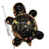 Shiny Cartoon Turtle Toy Cute Turtle Small Ornament Statue Candy Color Turtle Dolls  Couple Gifts