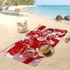 Asciugamano da Spiaggia Stampato Cristiano Ronaldo Asciugamano Morbido ad Asciugatura Rapida Coperta da Spiaggia Rettangolare Grande Portatile per Viaggi Piscina