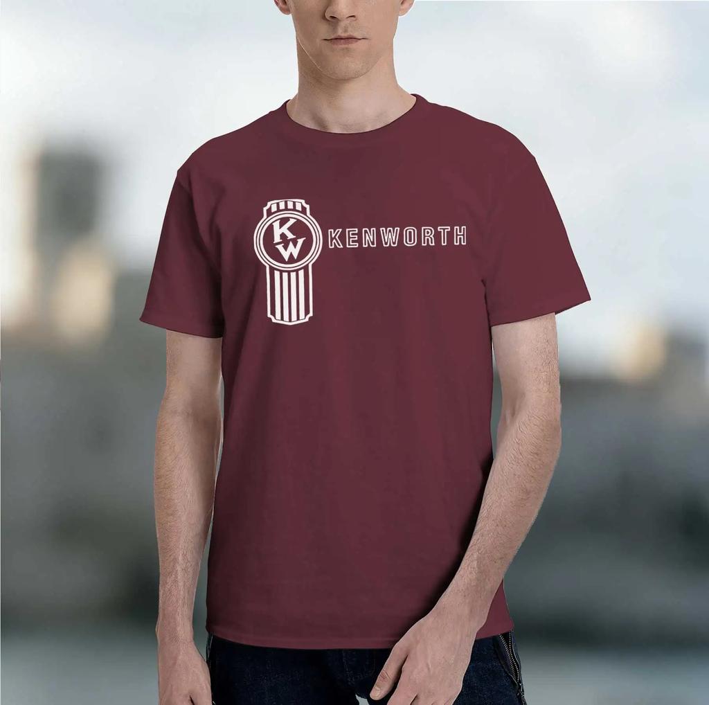 Kenworth Truck Logo 2026 New Fashion Heavyweight Hot Selling Retro Printed Pattern Fun Round Neck Tshirt For Daily Comfort