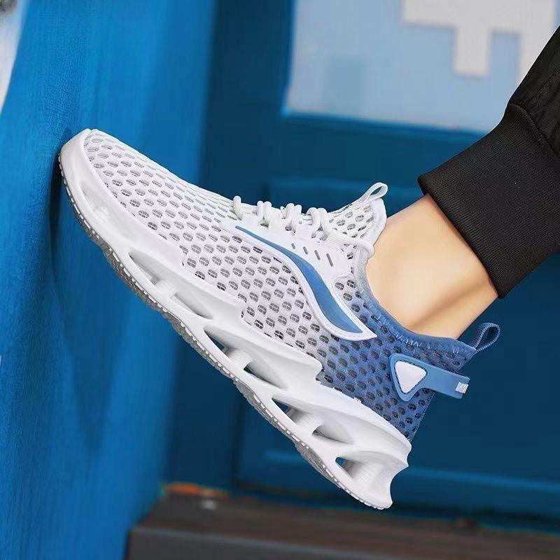 Men's Shoes Summer New Mesh Breathable Casual Shoes Trendy Versatile Sports Shoes Soft Sole Lightweight Student Running Shoes