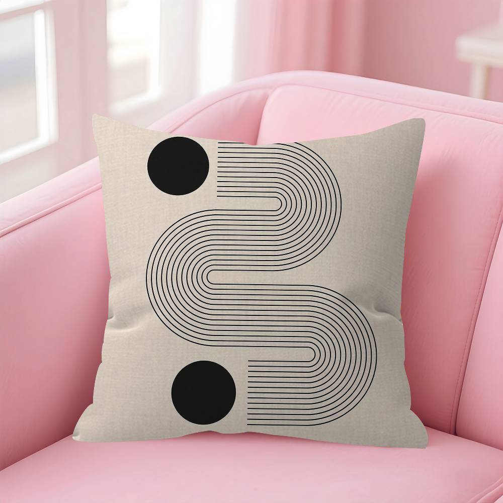 Abstract Bauhaus Style Geometric Picture Cushion Cover Car Throw Pillow Case For Sofa Car Christmas Gift