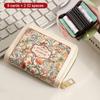 Kreative Mehrkarten-Geldbörsen RFID-Blockierung Ausweishalter Blumendruck Ausziehbares Visitenkartenetui Wasserdichte Geldbörse