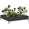 VidaXL Black Raised Garden Bed 100x100x26 Cm Steel 851017