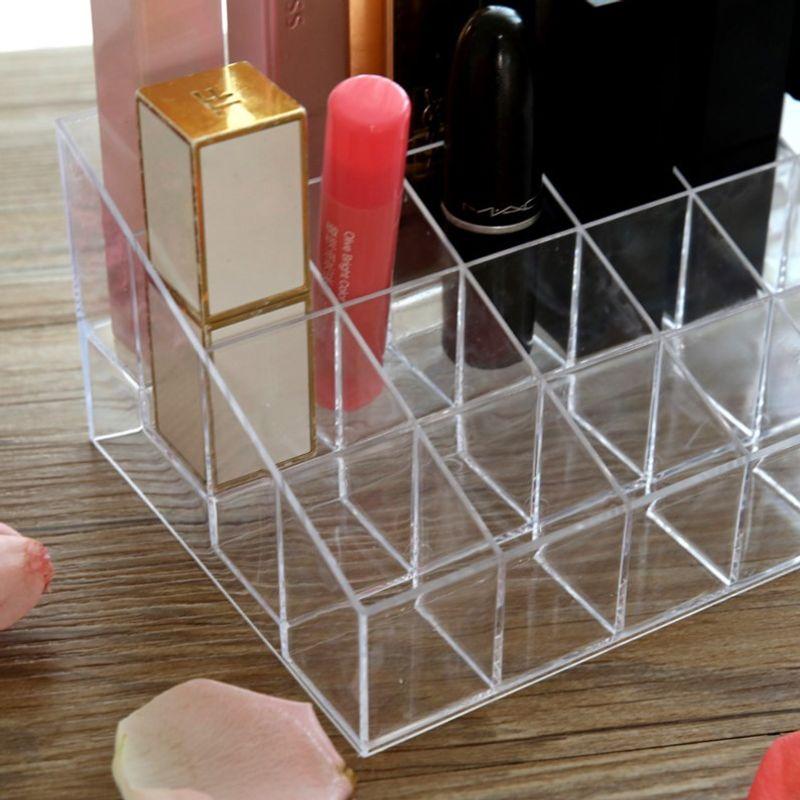 Lippenstift-Organizer mit 24 Fächern, Aufbewahrungsbox für Kosmetik und Make-up