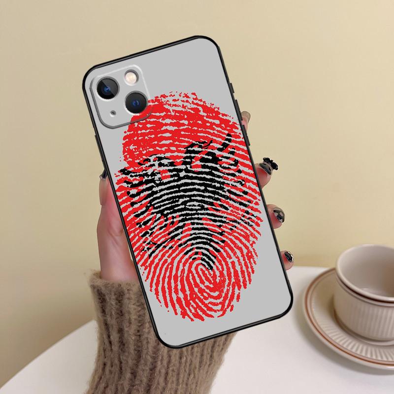 Albania Flag Phone Case For iPhone 16 Pro Max 14 13 12 11 15 17 Pro Max Mini Plus 16e 17 Air Cover Funda