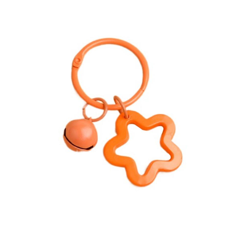 Brelocuri metalice Pandantiv cu clopot stea cu cinci colturi, geantă elegantă din macaroane