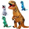 Mascotte di Halloween T-Rex Dinosauro Costume Gonfiabile Bambola Cartone Animato Oggetti di Scena Cosplay per Adulto Bambino Cosplay Natale Vestiti Divertenti