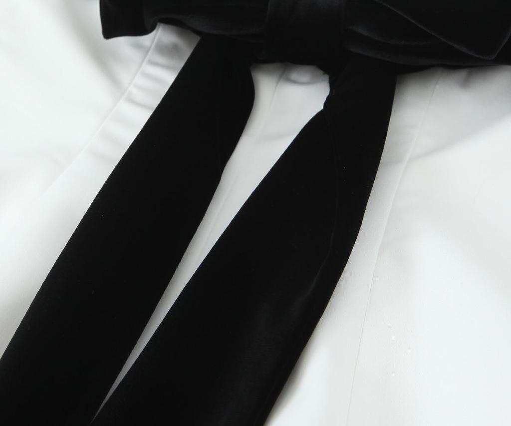 Top bandeau sexy de otoño para mujer con decoración de lazo