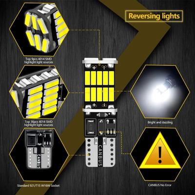 4/10 PCS Ampoules LED T10 W5W Super Lumineuses Canbus 12V/24V Jaune Vert Blanc Intérieur de Voiture Dôme de Courtoisie Coffre Plaque d'Immatriculation