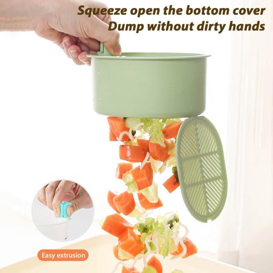 2Pcs Drain Baskets High-Efficiency Filter Easy to Install Automatic Dumping Sink Strainer Baskets Kitchen Trash Catcher
