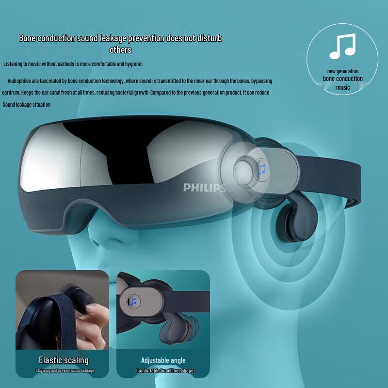 Philips Heated Eye Massager with Airbag & Bluetooth