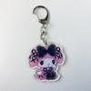 Sanrioed Cute Kawaii Cartoon 10Cm Kuromi My Melody Dark Wind Acrylic Bag Pendant Couple Keychain Acrylic Pendant