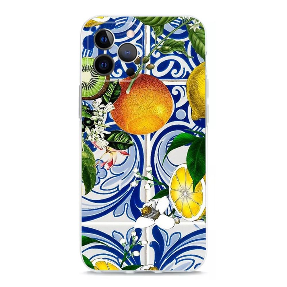 Fruit Mediterranean Lemon Phone Case For iPhone 15,14,13,12,11 Plus,Pro,Max,XR,XS,X,7,8 Plus,SE,Mini Transparent Shell