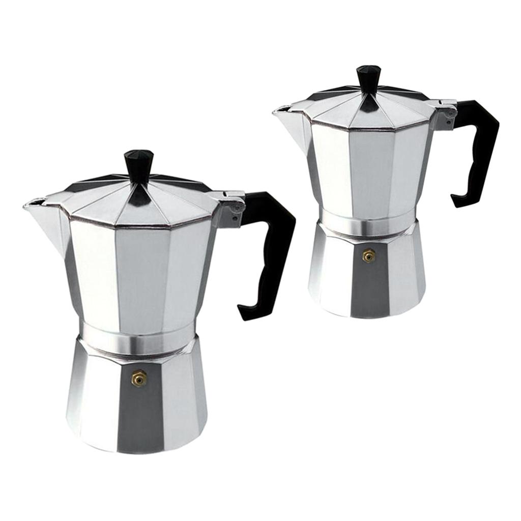 2pcs/pack Italian Espresso Pot Coffee Maker for home and bar Resturant