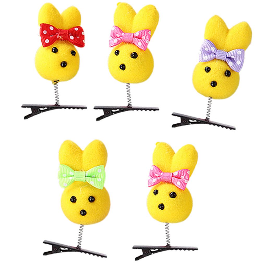 3D Tier Haarnadel Set von 5 für Mädchen Festival Niedliche Cartoon Hähnchen Seitenclip Erwachsene Kinder Familientreffen Party Haarnadel