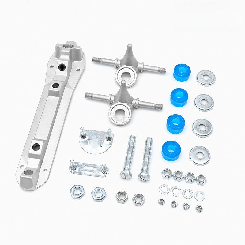 Aluminiowa podstawa do wrotek dwurzędowych i akcesoria